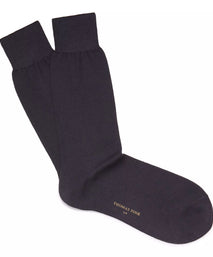 Grey Mid Length Fine Merino Wool Socks