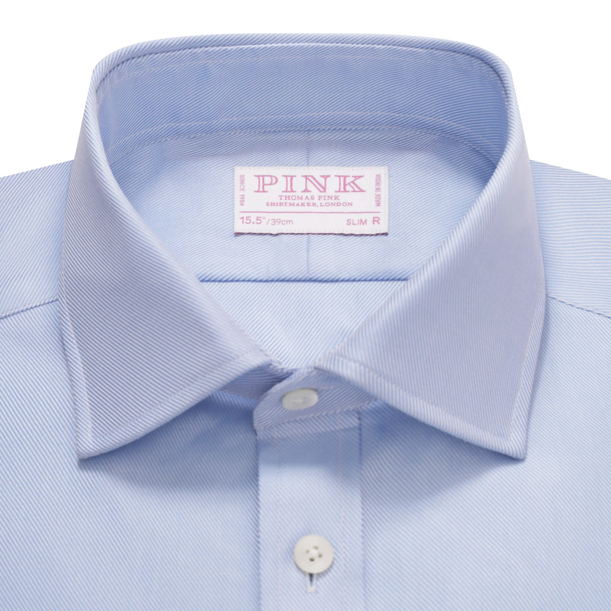 Pale Blue Slim Fit Double Cuff Royal Twill Formal Shirt