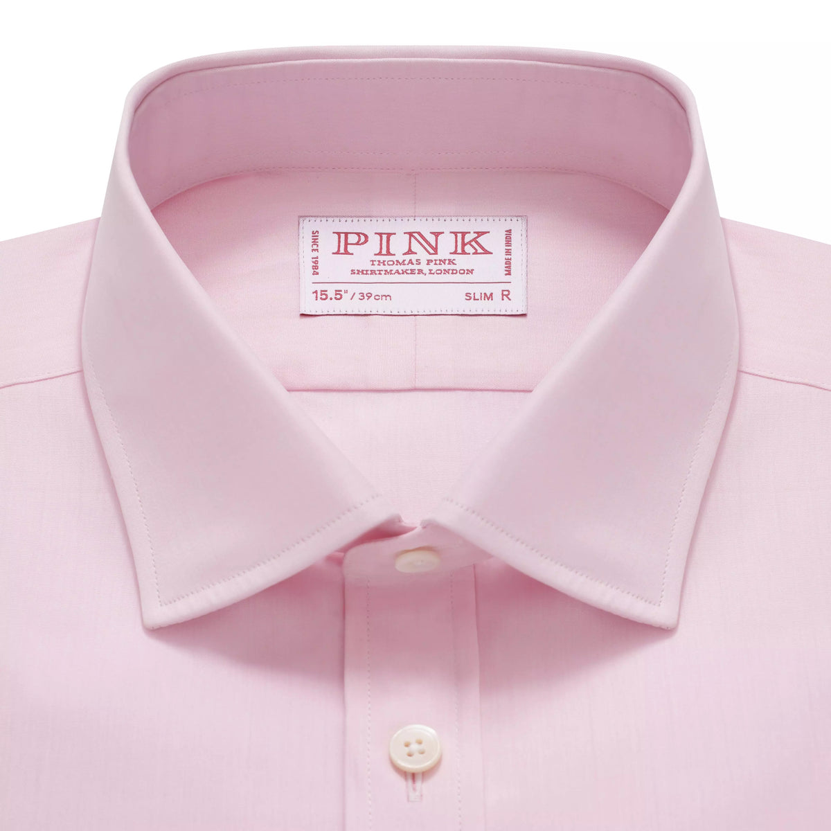 Pale Pink Slim Fit Double Cuff Poplin Formal Shirt