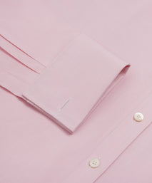 Pink Tailored Fit Double Cuff End on End Formal Shirt