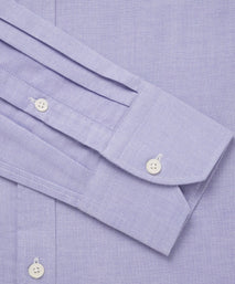 Blue Tailored Fit Open Weave Oxford Formal Shirt