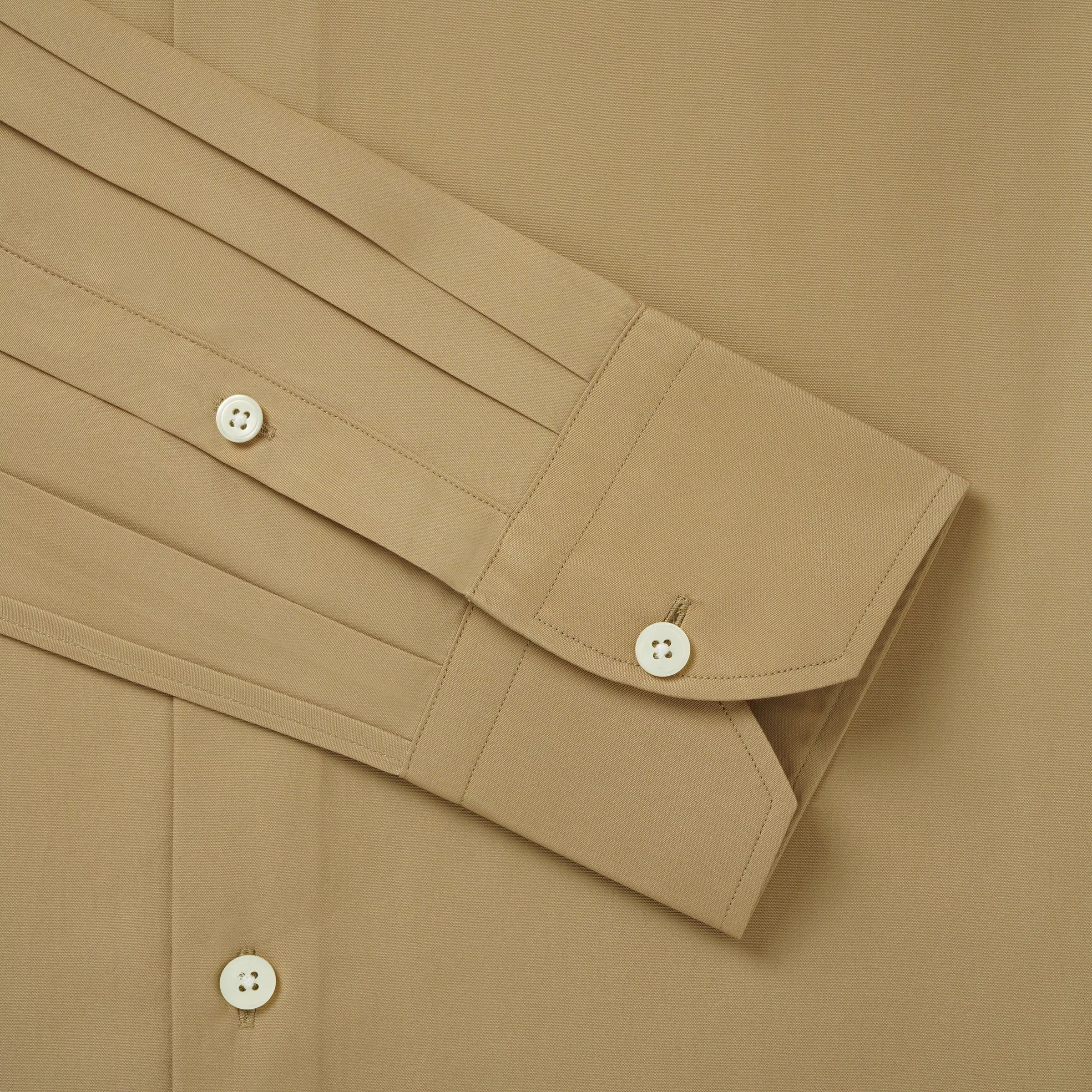 Camel Tailored Fit Cotton Poplin Formal Shirt